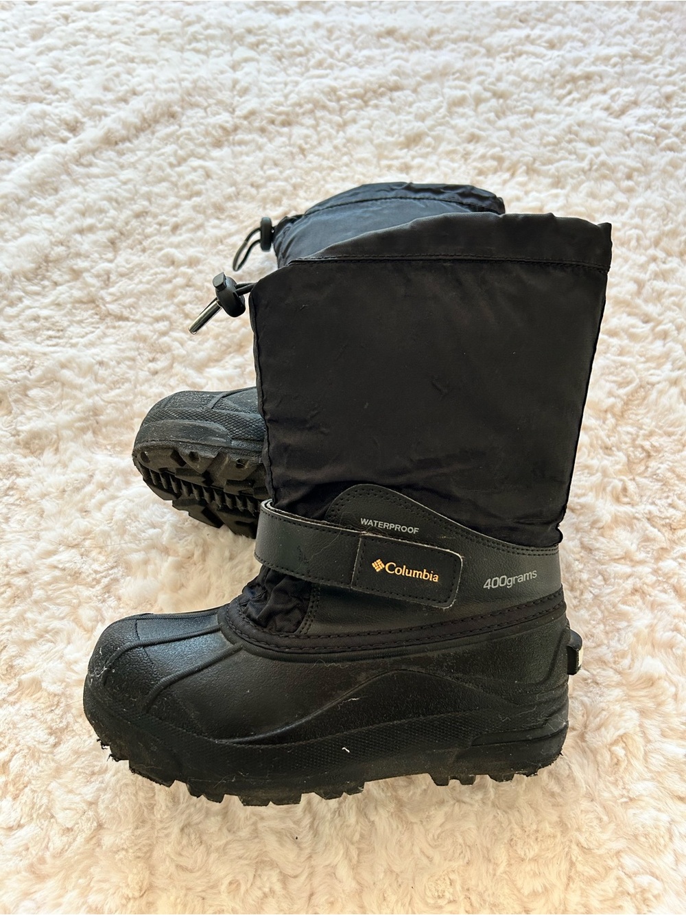 Columbia Kids Black Winter Snow Boots - size 2
